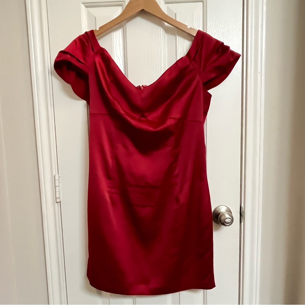 Guess-sexy red cocktail dress